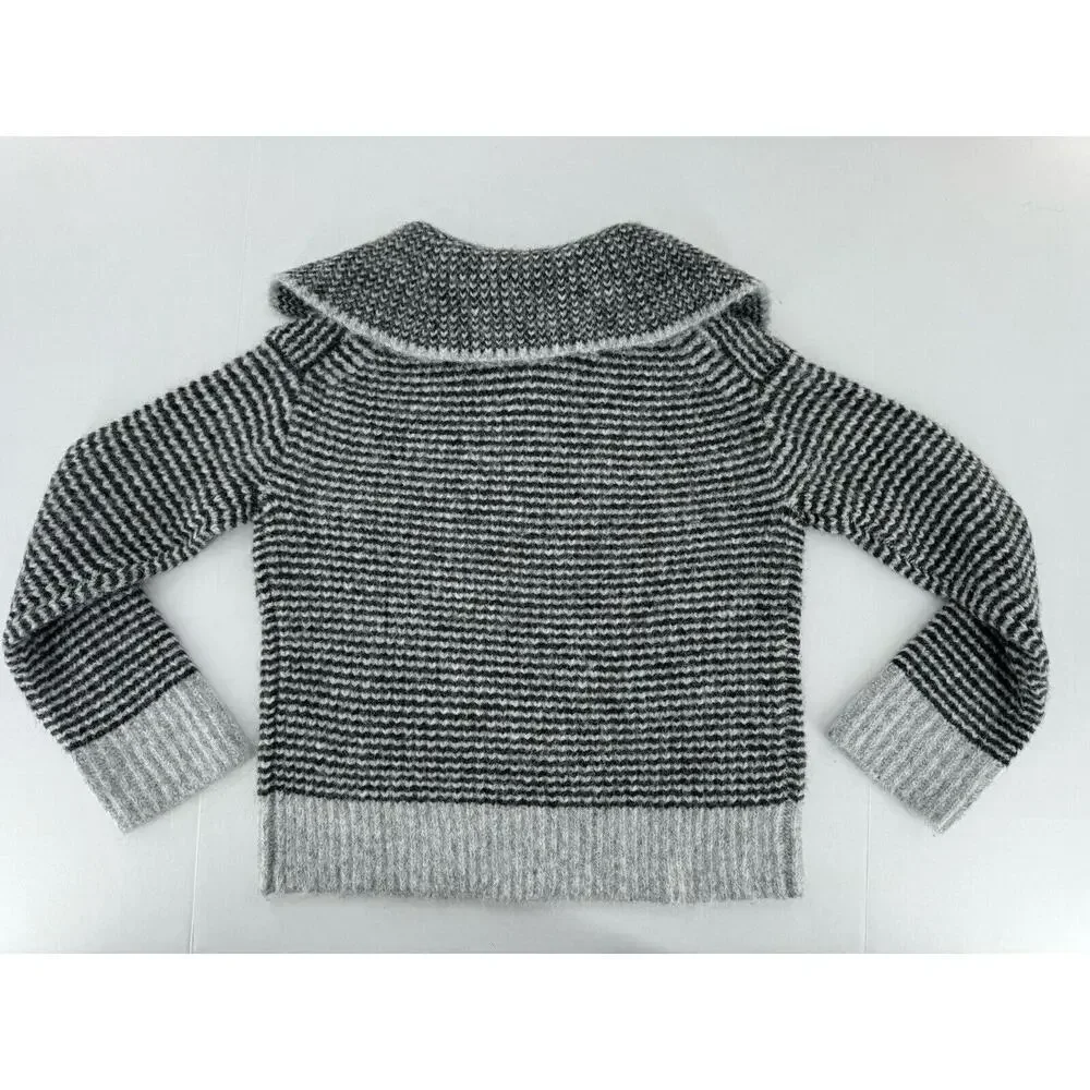 Banana Republic Sweater Sz XS Johnny Collar Wool Striped Preppy Old Money​ - Picture 14 of 14